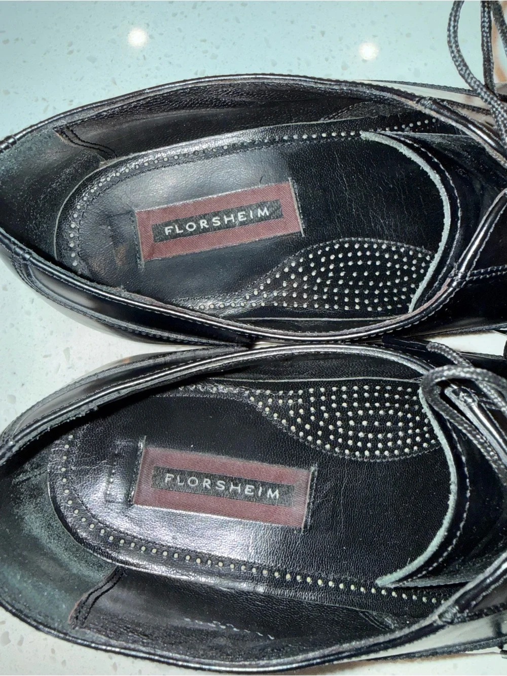 Florsheim Black Cap-Toe Oxford Lace-Up Dress Shoes